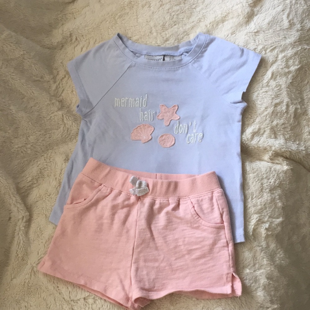 Savannah size 3t girls mermaid outfit set